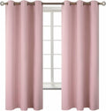 BGment Baby Pink Curtains for Girls Room - Nursery Room Darkening Thermal Insulated Grommet Top Elegant Modern Window Treatment, 2 Panels,…