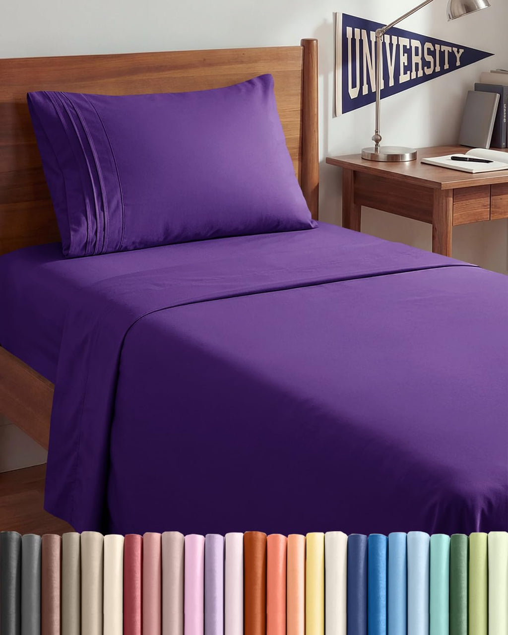 Twin XL Size 3 Piece Sheet Set - Comfy Breathable & Cooling Sheets - Hotel Luxury Bed Sheets for Women & Men - Deep Pockets, Easy-Fit…