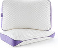 HOMELAB Adjustable Shredded Memory Foam Pillows King Size, Cooling Bed Pillows for Sleeping with Removable Cover, 2 Packs Medium Pillows…