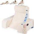 Kayfia Reading Pillow with 30-90° Stepless Adjustable Angle & Height, 2 in 1 Back Wedge Pillow for Bed Sitting up, Backrest Pillow for…