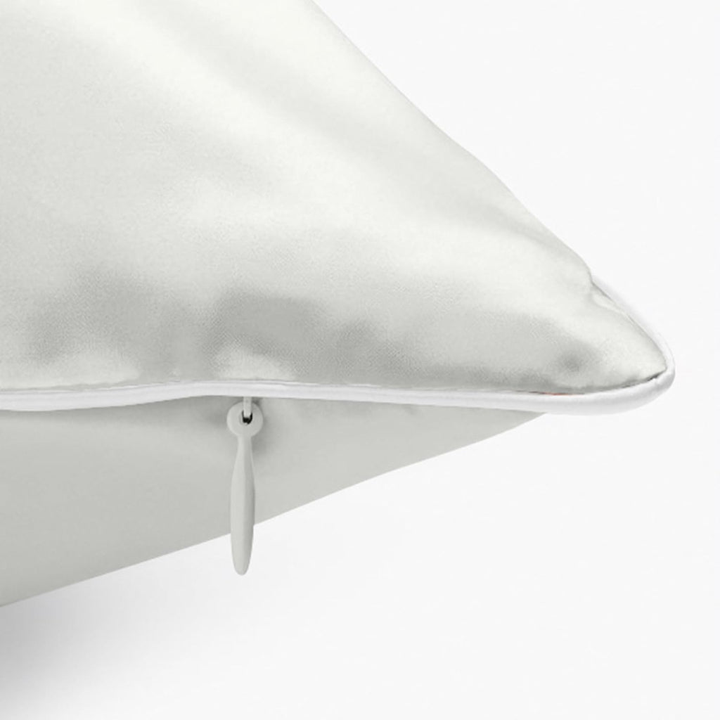 Gracecompany Grace & Company Silky Satin Pillowcase for Hair & Skin, Oeko-Tex Certified Satin Silk Pillowcase with Zipper - Ultra Smooth Wh…