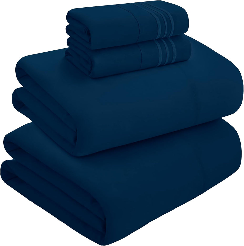 MocassiLuxuryBedding Mocassi Full Size 4-Piece Bed Sheet Set - 1800 Hotel Quality Microfiber 18-24 Inches Extra Deep Pocket Fitted Sheet- L…