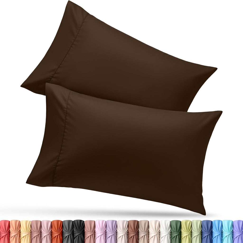 Utopiabedding Utopia Bedding King Pillow Cases - 2 Pack - Envelope Closure - Soft Brushed Microfiber Fabric - Shrinkage and Fade Resistant…