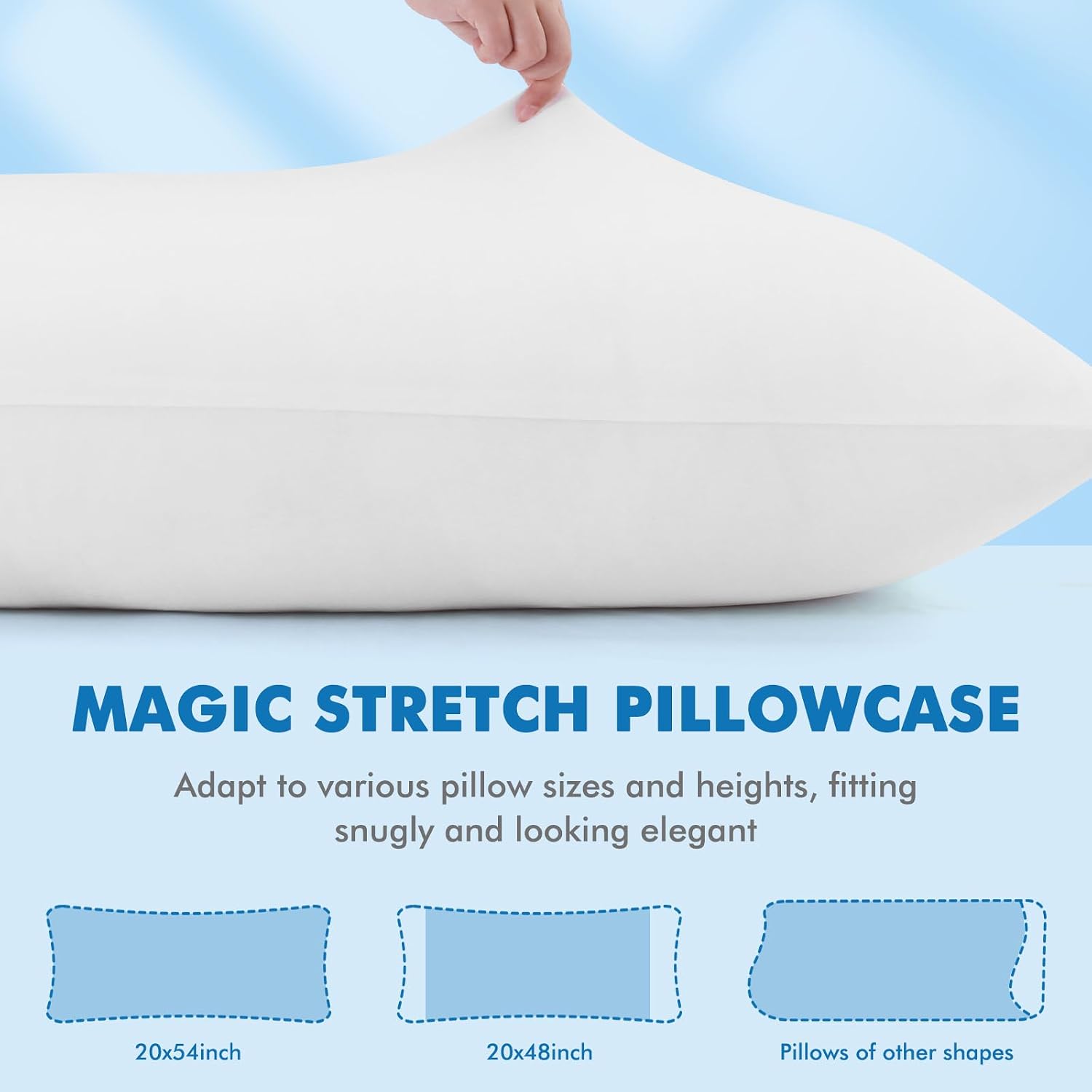 Avolare Cooling Body Pillow Cases 1 Pack, Arc-Chill 3.0 Cooling Body Pillow Cover for Hot Sleepers with Zipper(Q-Max>0.5), Soft Silky 20" x…