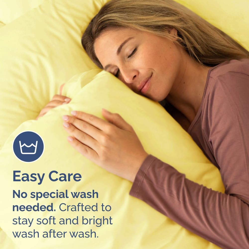 King Pillow Cases Set of 2 - Ultra Soft Hotel Quality Pillowcase Covers - Comfy, Cozy & Wrinkle Free - Shrinkage, Stain and Fade…