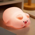 Squishy Pig Night Light 3 Brightness Adjustable Cute Lying Flat Piggy Light with Timer Nursery Breastfeeding Nightlight Rechargeable…