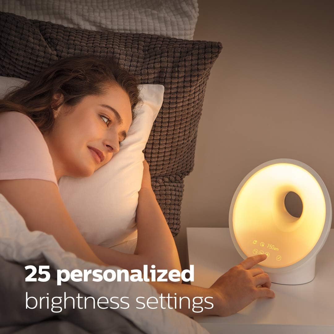 PhilipsSmartSleep Philips SmartSleep Sleep and Wake-Up Light, Simulated Sunrise and Sunset, Multiple Lights and Sounds, RelaxBreathe to Sle…