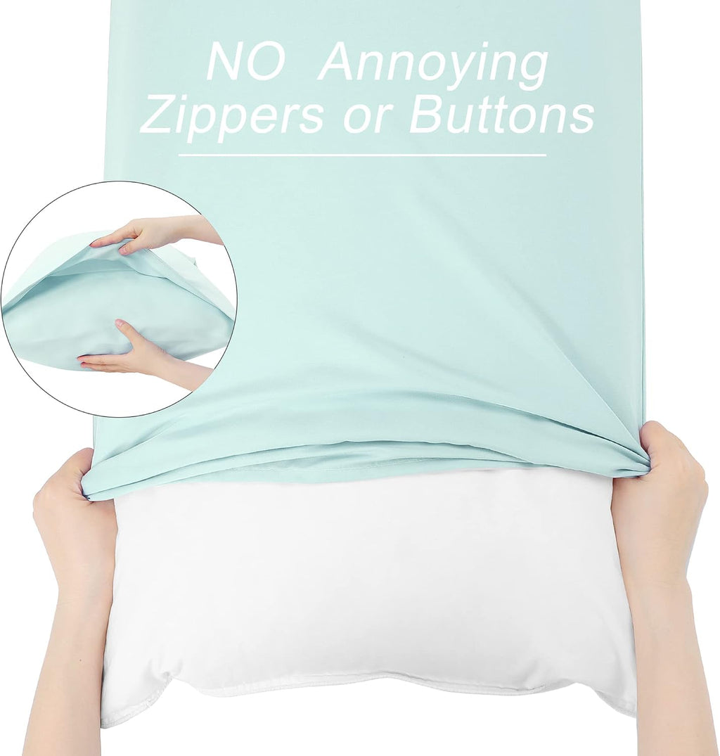 uxcell 100% Microfiber Body Pillow Cover | 1800 Thread Count Pillowcase | Soft Pillow Case with Envelope Closure | 90 GSM Ployester | No Wr…