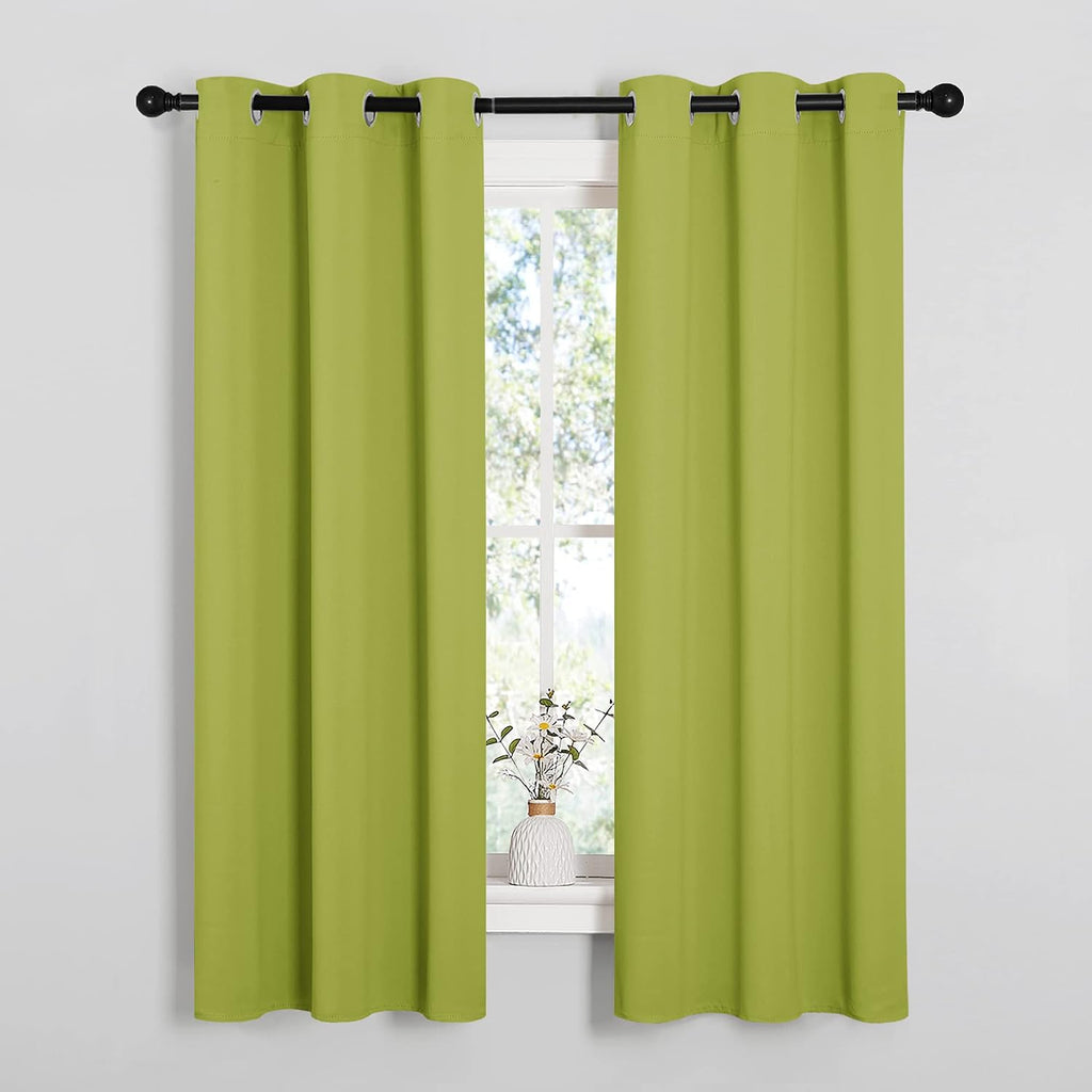 NICETOWN Blackout Curtain Panels for Living Room, Thermal Insulated Solid Grommet Top Blackout Draperies/Drapes for Christmas Window (1…