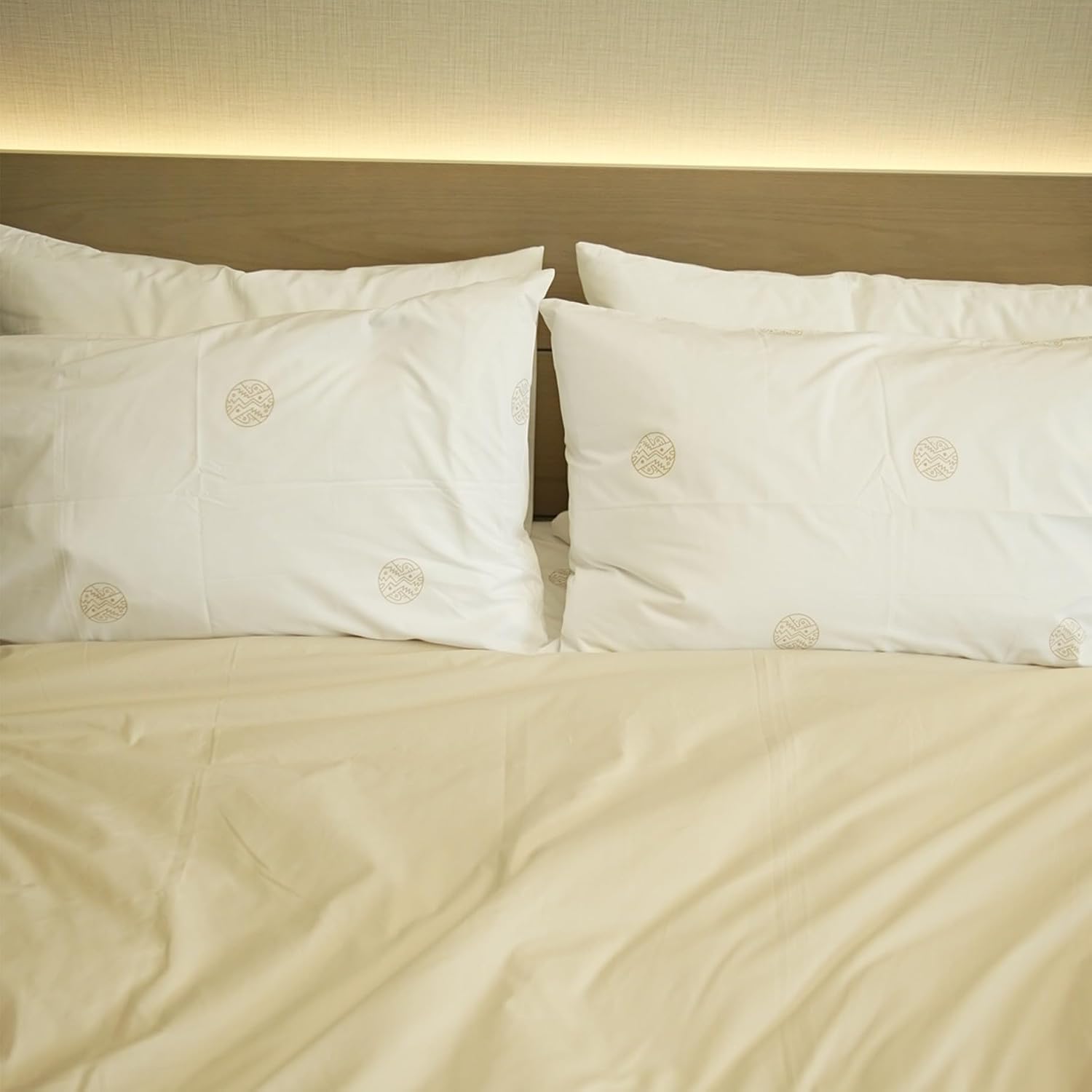 Perupima Peru Pima 415 Thread Count Percal Standard Pillowcases - 100% Peruvian Pima Cotton, 2 Piece (2 Pillowcases) - Cooling, Crisp, Hote…