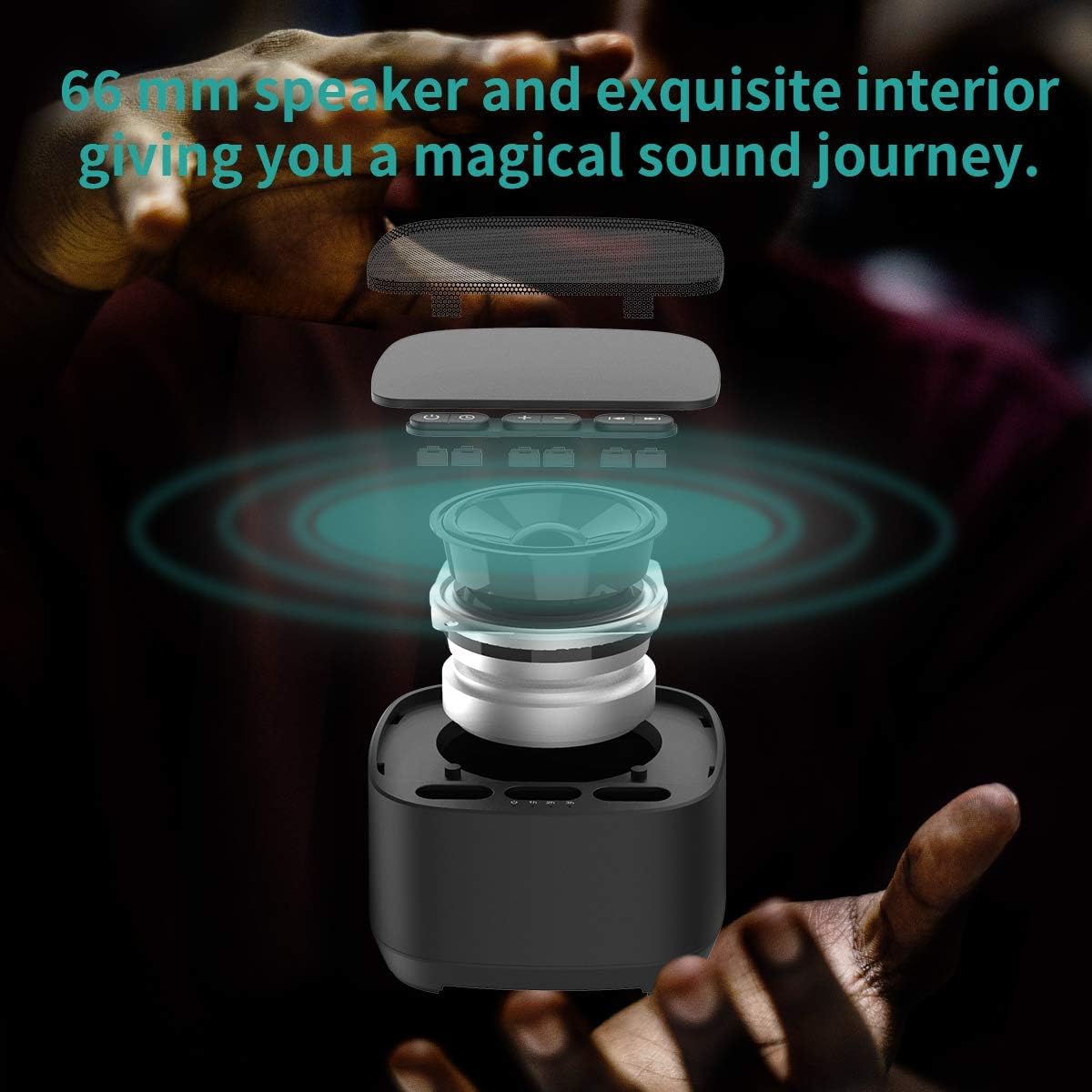 Magicteam Sleep Sound White Noise Machine with 40 Natural Soothing Sounds and Memory Function 32 Levels of Volume Powered by AC or USB and…