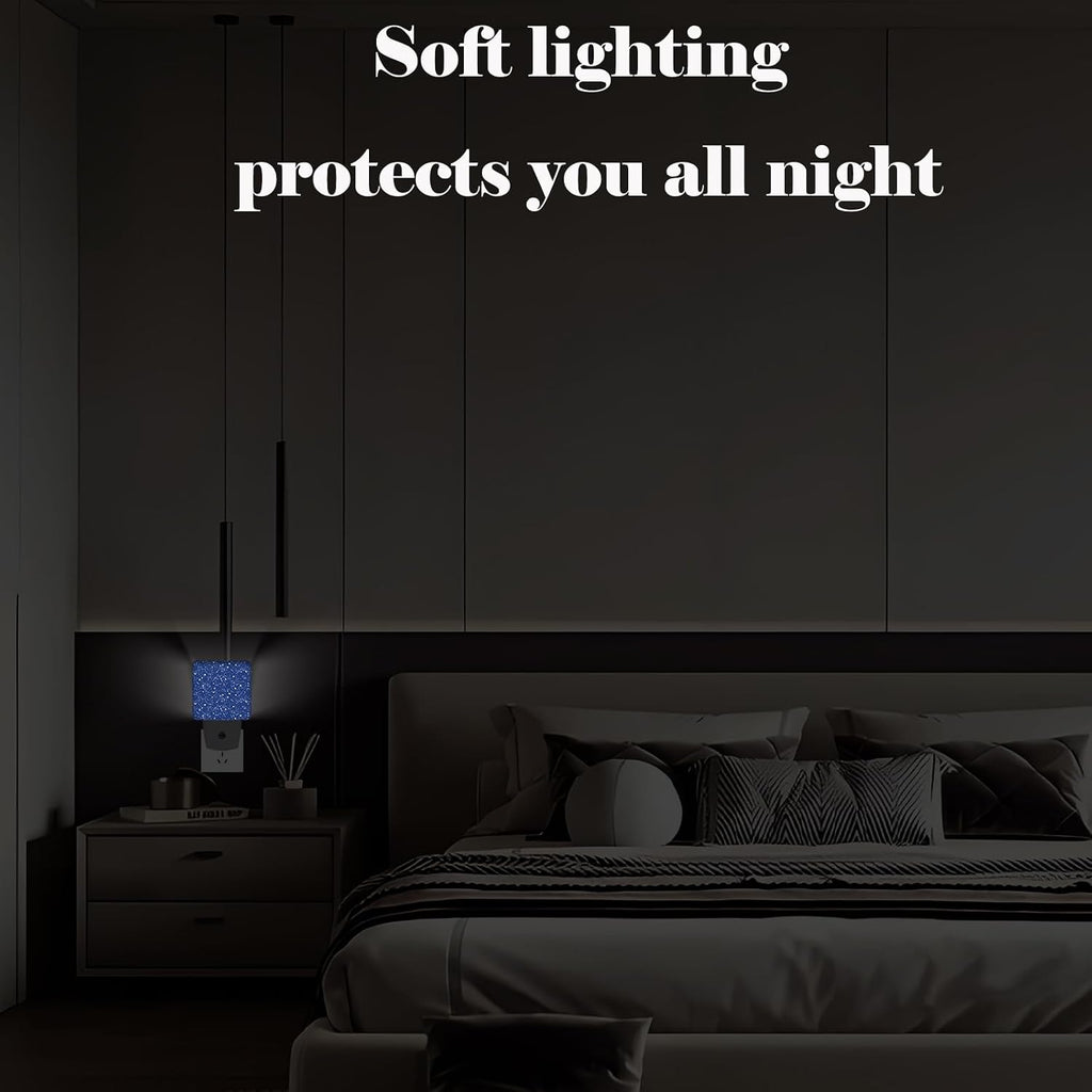 Star Map Night Light, Plug Into Wall for Boys Girls Bedroom Decorative Square Night Light Lamp 0.5w Sleep Friendly