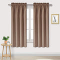 Dwcn Blackout Curtains Room Darkening Thermal Insulated Bedroom Curtains Window Curtain Panels, 38 x 63 inches Long, Set of 2 Khaki Rod Poc…