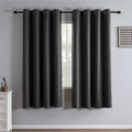 Igemaeve Blackout Curtains 72 Inch Length 2 Panels Set, Black Out Curtains for Bedroom 72 Inch Long, Grommet Energy Saving Room Darkening D…