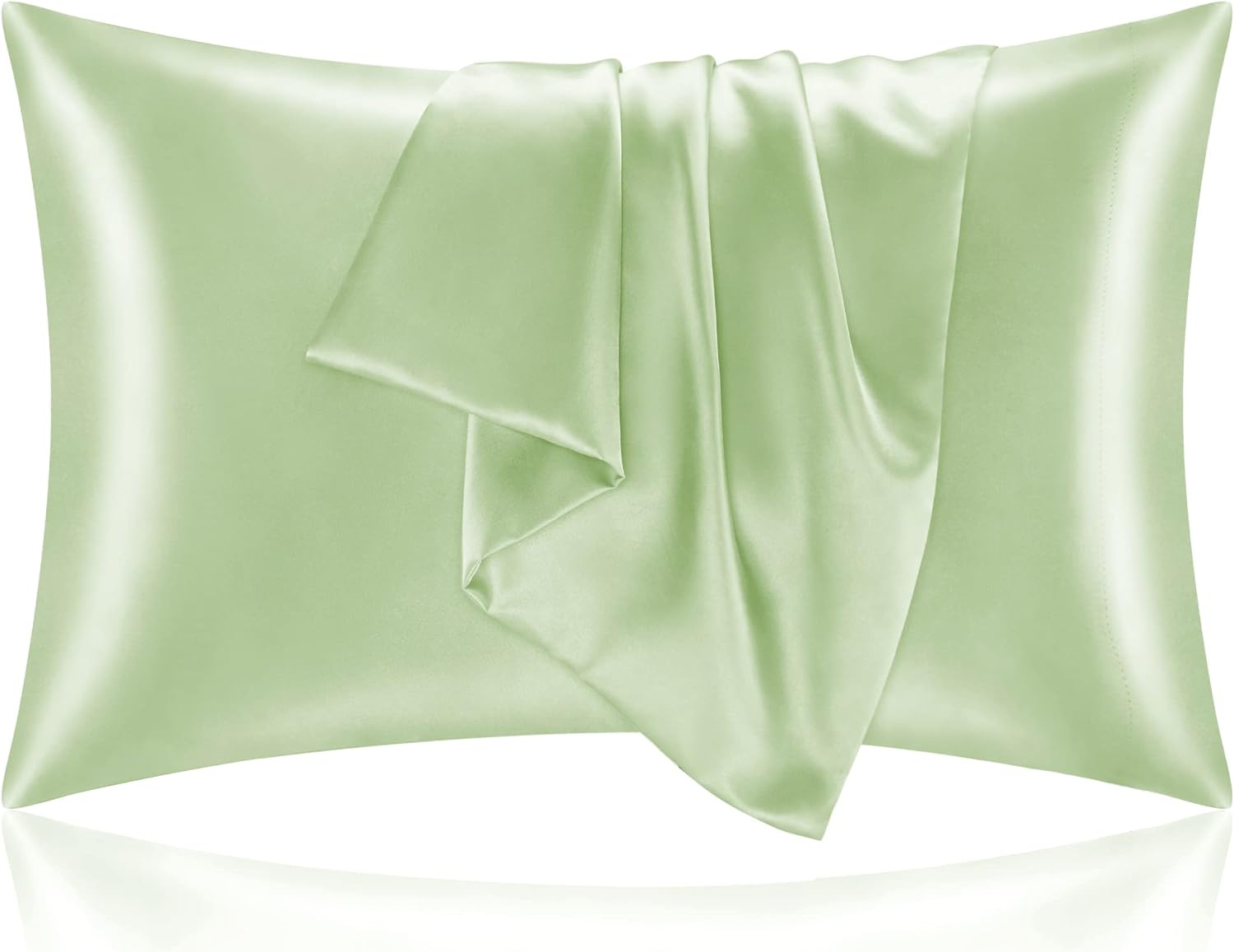 Bedelite Satin Pillowcase for Hair and Skin, Super Soft and Cooling Similar to Silk Pillow Cases 2 Pack with Envelope Closure, Gift for Wom…