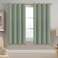 H.VERSAILTEX Blackout Curtain for Living Room Thermal Insulated Window Treatment Curtain 54 inch Length Energy Saving Solid Gro…
