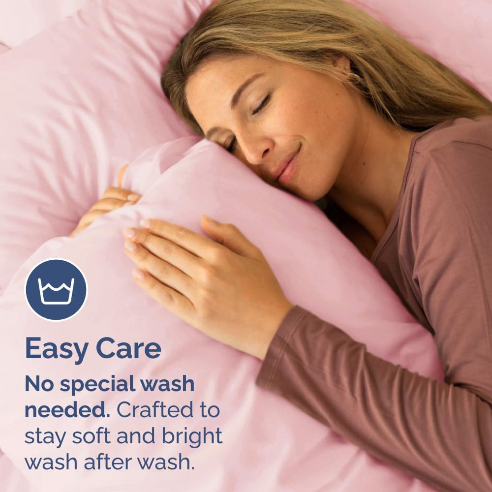 King Pillow Cases Set of 4 - Ultra Soft Hotel Quality Pillowcase Covers - Comfy, Cozy & Wrinkle Free - Shrinkage, Stain & Fade Resistant…