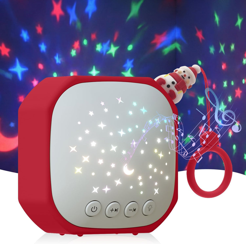 Portable Sound Machine Baby with Star Projector | White Noise Sound Machine for Sleep | Baby Noise Machine with Hook for Children's…