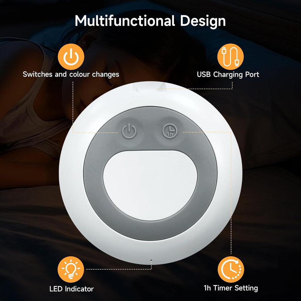 Tyute Baby Night Light, Nursery Night Lamp with 8 RGB Colors Changing, Soft BPA Free Silicone Touch Night Light for Kids Room Breastfeeding…