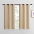 NICETOWN Room Darkening Curtain Panels for Cafe, Thermal Insulated Grommet Room Darkening Draperies/Drapes for Window (Biscotti Beige, 2…