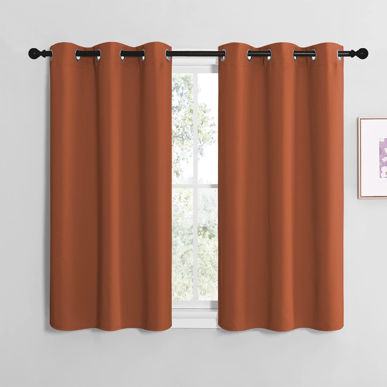 NICETOWN Shack Blackout Curtains Noise Reducing, Thermal Insulated and Privacy Room Darkening Drape Panels for Boy's Guest Room Door…
