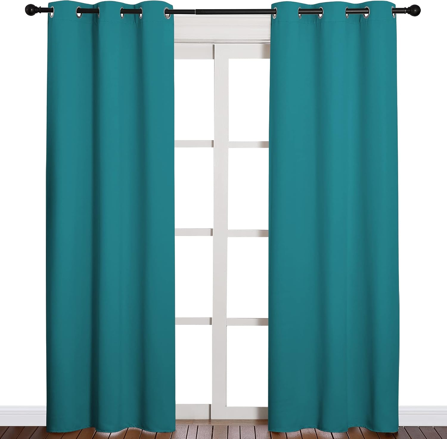 NICETOWN Room Darkening Curtains 84 inch Length 2 Panels, Thermal Insulated Grommet Blackout Curtains for Modern Casual Elegant Bedroom…
