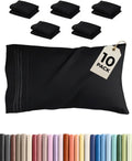 King Standard Pillow Cases Set of 10 - Ultra Soft Hotel Quality Pillowcase Covers - Comfy & Wrinkle Free - Shrink & Fade Resistant…