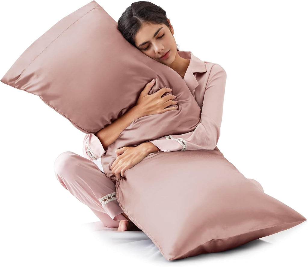 Lovescabin Love's cabin Satin Body Pillowcase 20x54, Cooling Pillow Cover for Hair and Skin, Silky Smooth with Envelope Closure, Similar to…