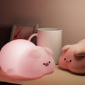 Cute Pig Lamp, Fun Lying Flat Pig Night Light, LED Squishy Animal Novelty Lamp, Light up Duck for Kids Great Gift, 3 Level Dimmable…
