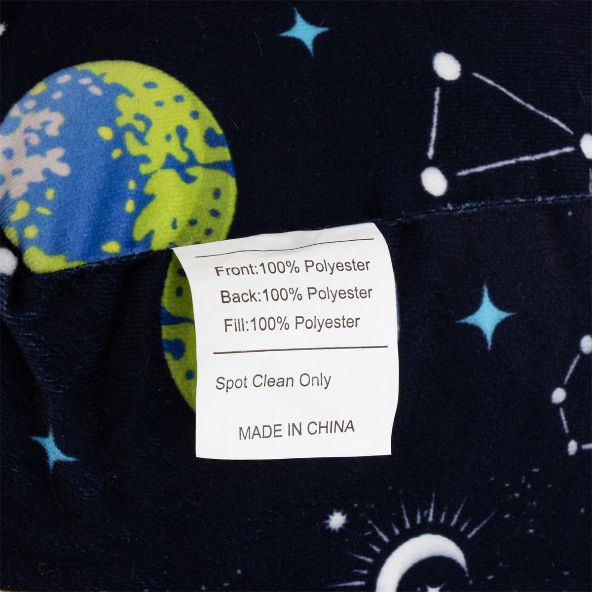 Ntbed Galaxy Planet Printed Reading Pillow Bed Wedge Backrest with Arms, Couch TV Relax Bed Rest Pillow Back Support Cushion for Kids Teens…