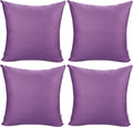 Thmyo 4-Pack 100% Cotton Comfortable Solid Decorative Throw Pillow Case, Square Cushion Cover Pillowcase Sublimation Blank Pillow Covers DI…