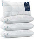 Nuzzlepillow Nuzzle Pillows Queen Size Set of 4 Adjustable Firm Pillows, Luxury Hotel Collection Bed Pillows – Adjust Height Soft Cooling P…