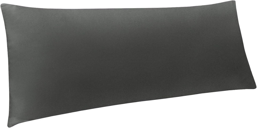 Ntbay Body Pillowcase - Brushed Microfiber 20x54 Pillowcase - Soft, Wrinkle-Free, Fade-Resistant, Stain-Resistant, Dark Grey Body Pillow Co…