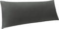 Ntbay Body Pillowcase - Brushed Microfiber 20x54 Pillowcase - Soft, Wrinkle-Free, Fade-Resistant, Stain-Resistant, Dark Grey Body Pillow Co…