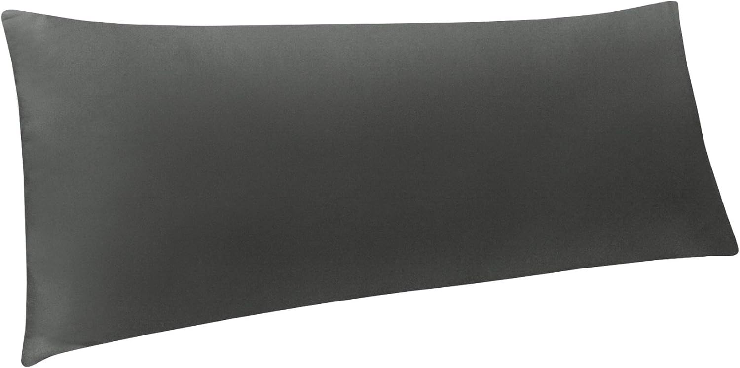 Ntbay Body Pillowcase - Brushed Microfiber 20x54 Pillowcase - Soft, Wrinkle-Free, Fade-Resistant, Stain-Resistant, Dark Grey Body Pillow Co…