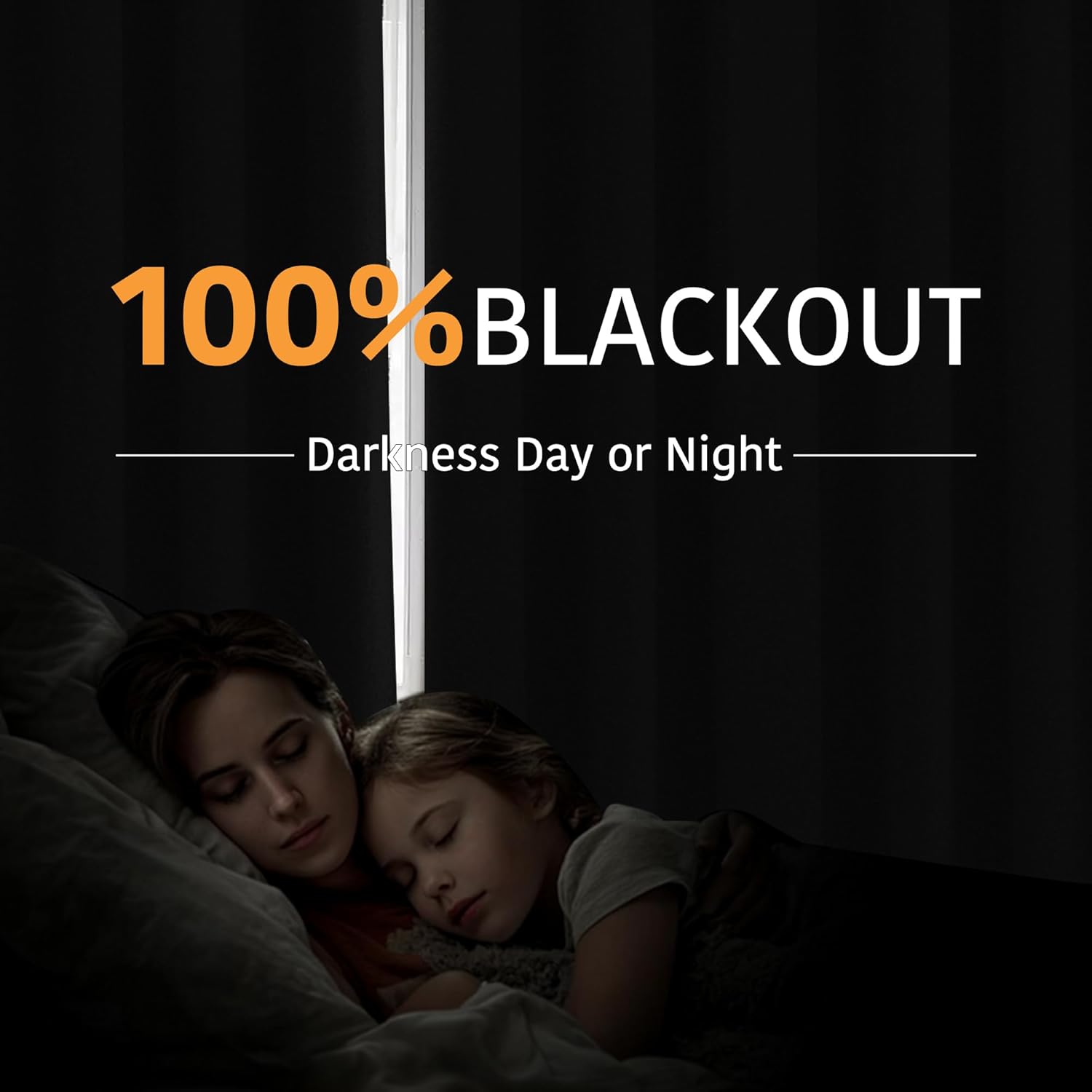 Rybhome RYB HOME Extra Wide 100% Blackout Patio Door Curtain 96 inch Long, Grommet Room Darkening Room Divider Drapes, Sliding Door Curtain…