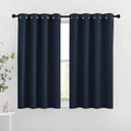 NICETOWN Blackout Curtains and Drapes for Kitchen - Thermal Insulated Solid Grommet Top Blackout Panels/Draperies for Kid's Room (Navy, 1…