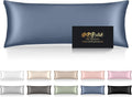 Home Silk Body Pillow Cases, Mulberry Silk Body Pillow Cover with Zipper, Smooth, Anti Acne, Cooling Sleep Both Sides Natural Silk Satin 20…
