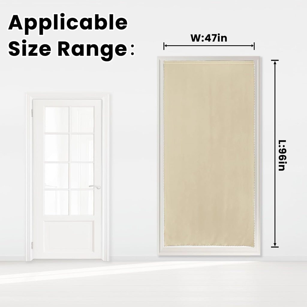 Self Adhesive Portable Blackout Curtains for Bedroom Easy to Install Window Thermal Lnsulated Kitchen Room Darkening Small Window…
