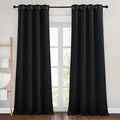 Nicetown Patio Blackout Curtain Panels - Thermal Insulated Grommet Blackout Drapes Light Blinds Room Darkening Window Treatments for Villa/…