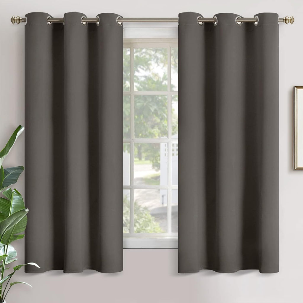 YoungsTex Blackout Curtains for Bedroom 63 Inch Long - Thermal Insulated with Grommet Room Darkening Window Drapes for Basement Office Livi…