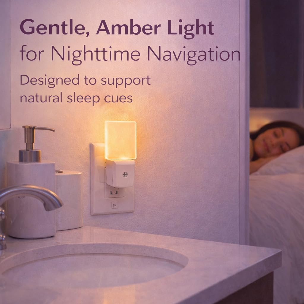 Harth 2-Pack Automatic Adults & Kids Night Lights Plug into Wall I Cozy Home Decor Led Wall Lights Bedroom Ambient Lighting I Dusk to Dawn…