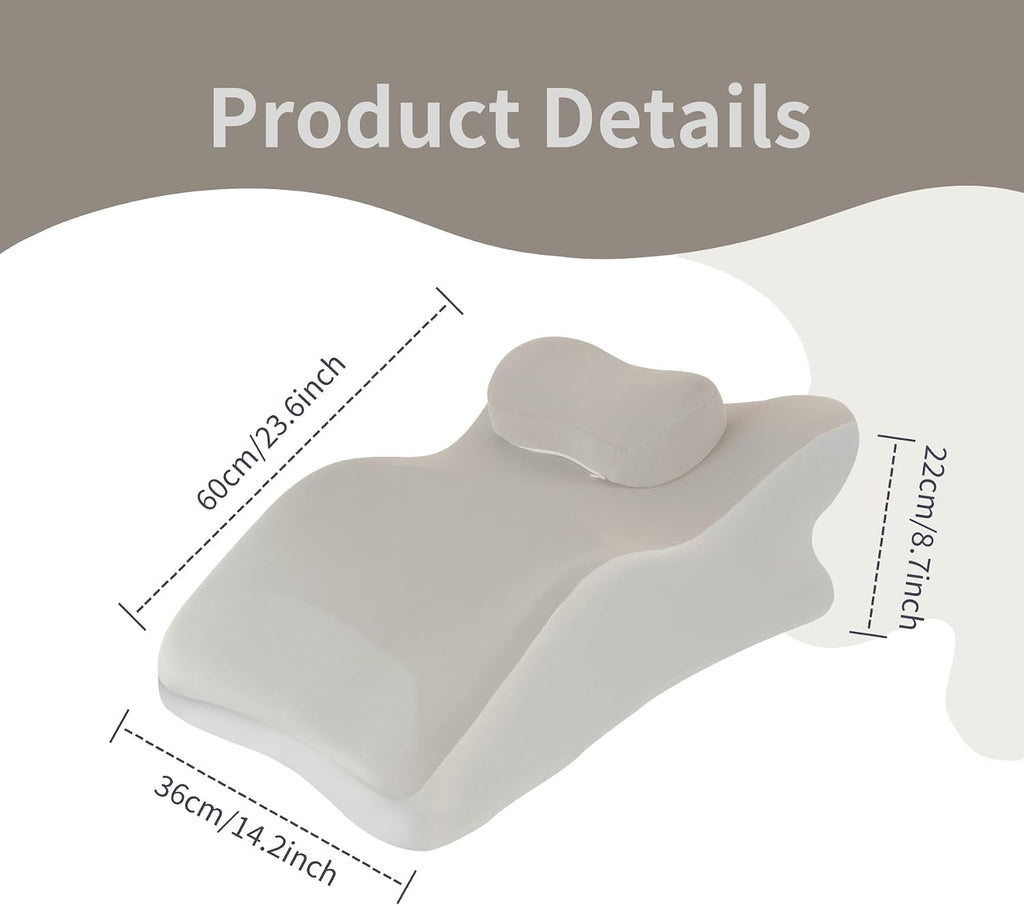 YouBath Reading Prone, Ergonomic Back Support Pillow for Bed Sitting Up Prone Pillow Face Down Sleep, Resting, Relaxing Back, with Washable…