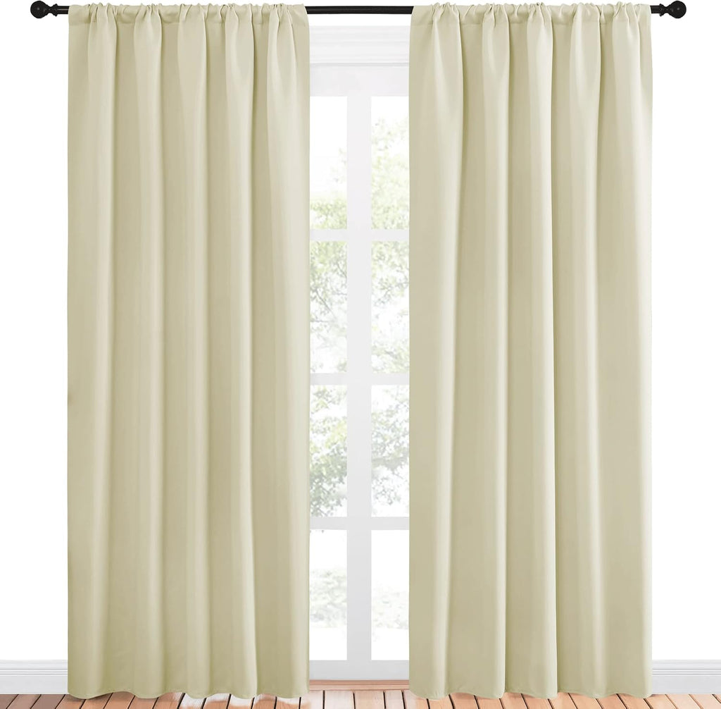 NICETOWN Room Darkening Curtains for Bedroom - Home Decoration Privacy Protection Thermal Insulated Solid Drapes/Draperies for Sliding…
