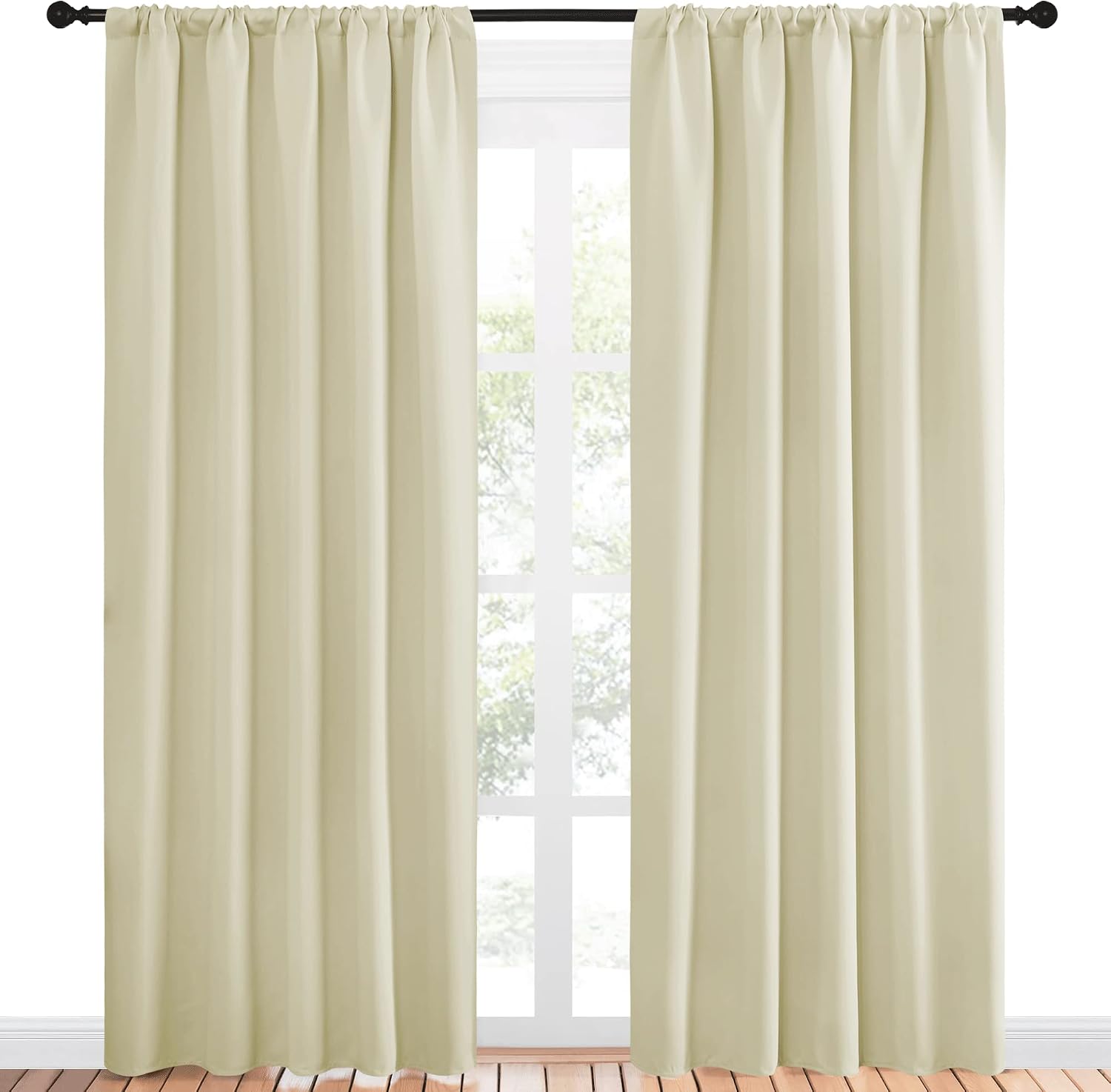 NICETOWN Room Darkening Curtains for Bedroom - Home Decoration Privacy Protection Thermal Insulated Solid Drapes/Draperies for Sliding…