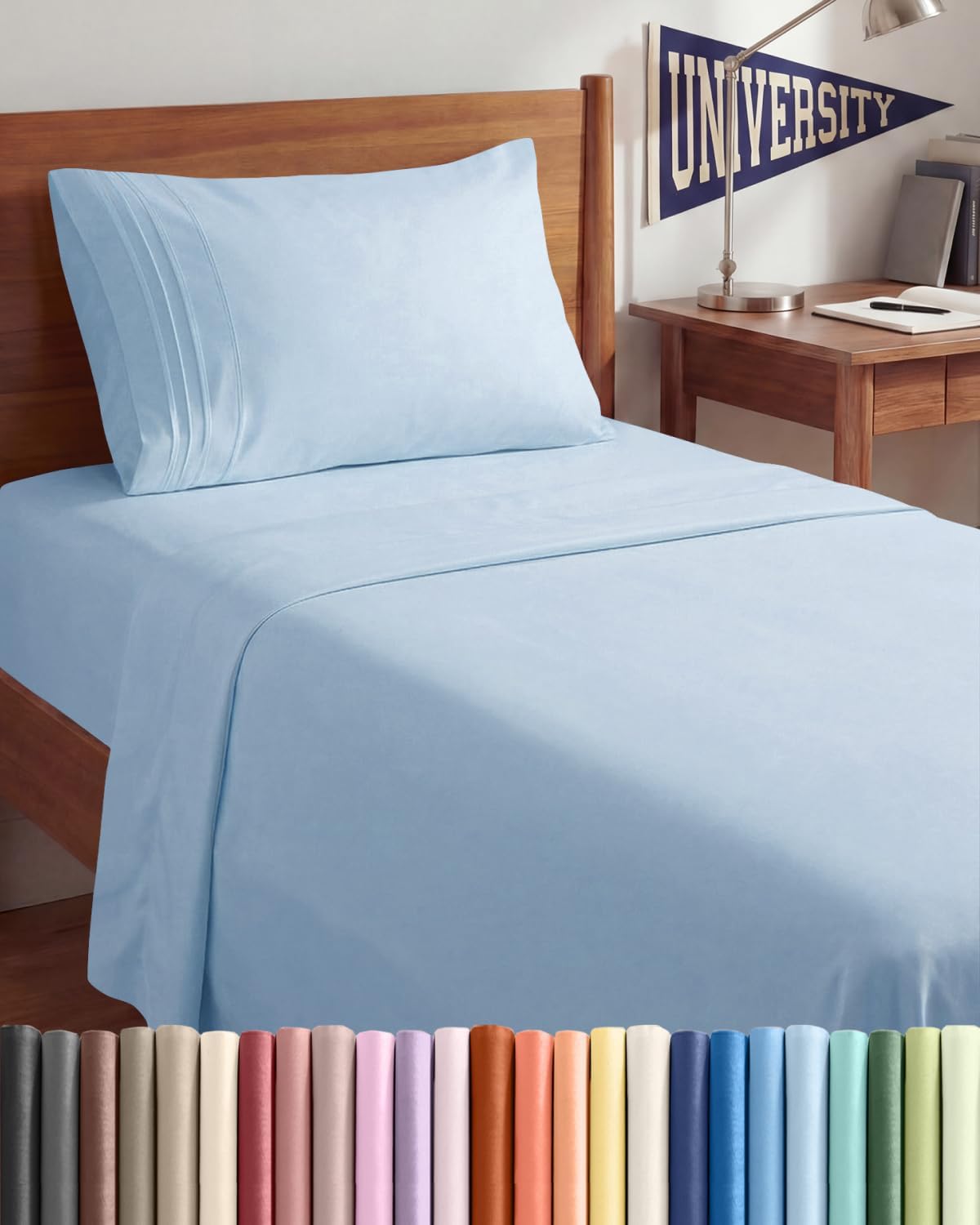Twin XL Size 3 Piece Sheet Set - Comfy Breathable & Cooling Sheets - Hotel Luxury Bed Sheets for Women & Men - Deep Pockets, Easy-Fit…