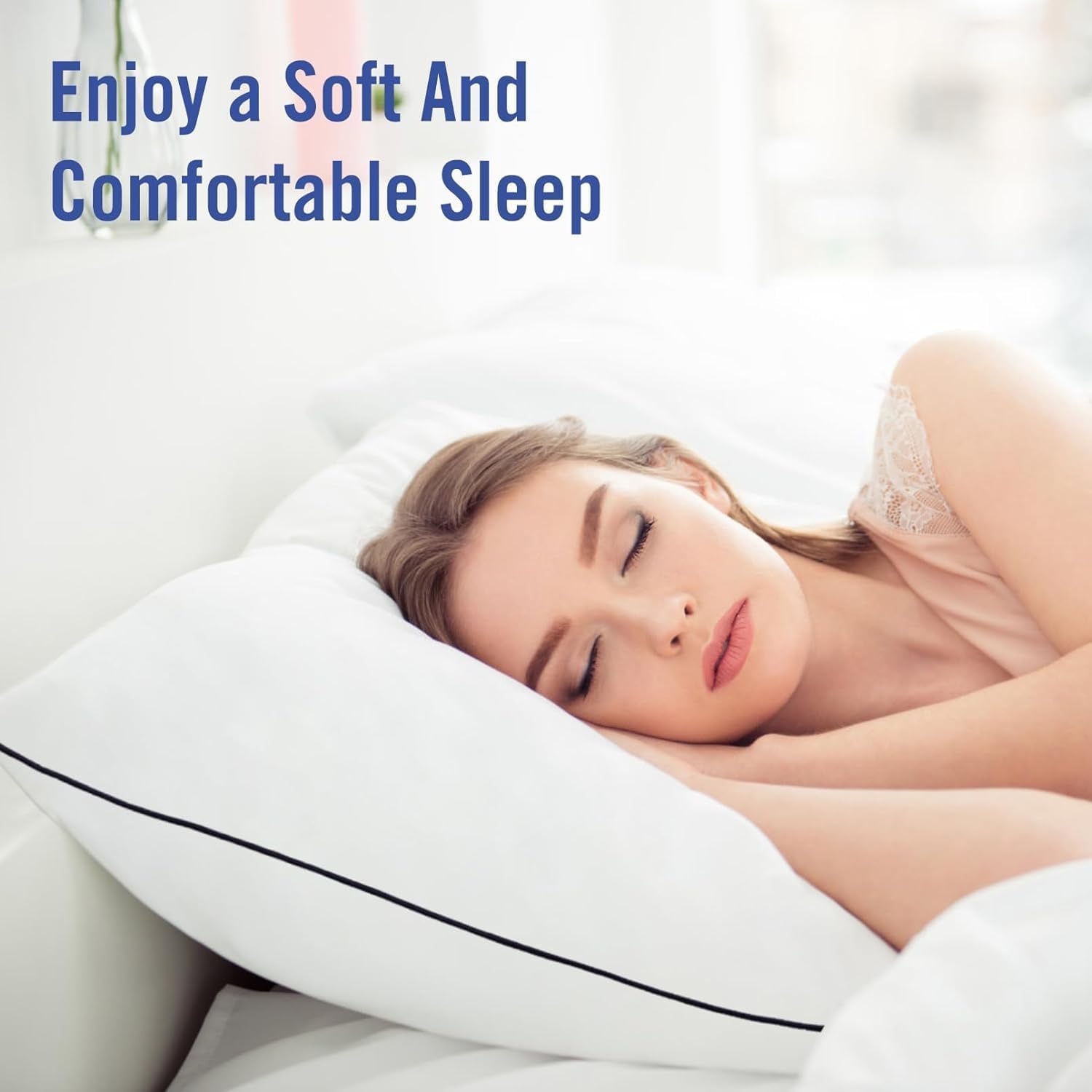 Vorouhals Hotel Collection Bed Pillows for Sleeping 4 Pack King Size Cooling Pillows Set of 4 for Back, Stomach or Side Sleepers, Super…