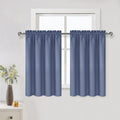 DWCN Blackout Curtains – Thermal Insulated, Energy Saving & Noise Reducing Bedroom and Living Room Curtains, Dusty Blue, W 42x L 36 Inch…