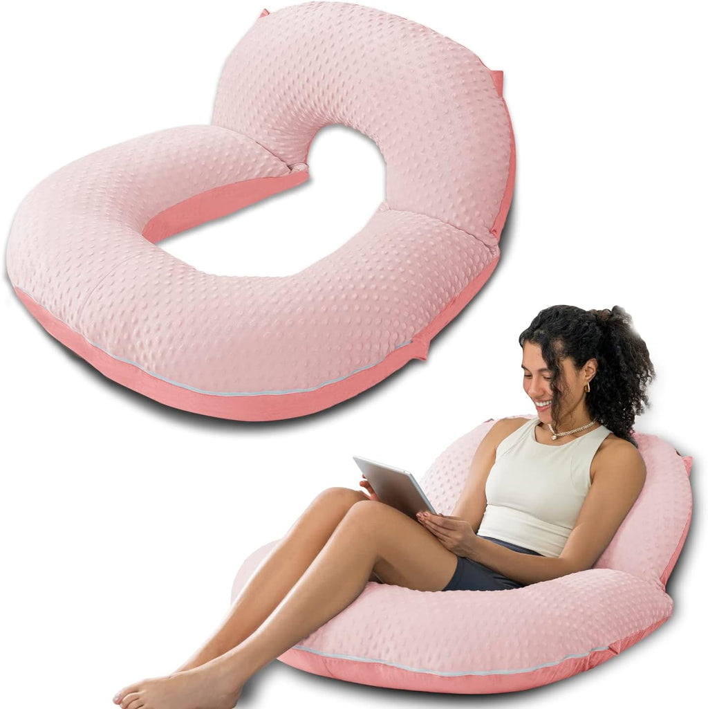 Insen Reading Pillow, Back Pillow for Sitting in Bed for Reading, Nurse & Relax, Reading Pillow for Adults, Moms & Kids, Sit Up Pillow for…