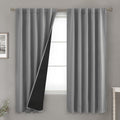 BGment Dove Grey 100% Blackout Curtains 72 Inches Long, Thermal Insulated Light Blocking Noise Reducing Full Room Darkening Rod Pocket…